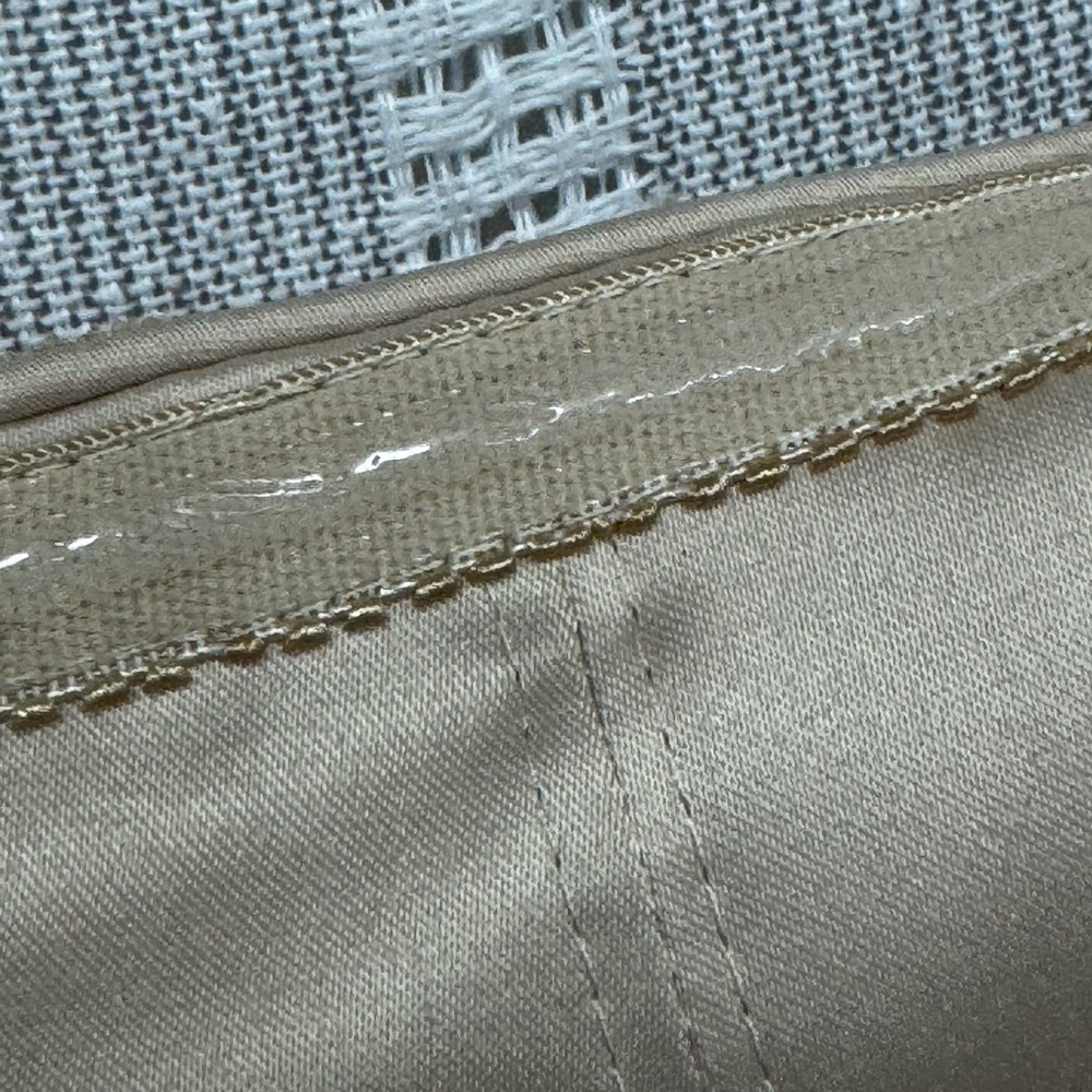 Adrianna Papell Strapless Embroidered Lace Cocktail Dress Gold Beige Size‎ 6 EUC - Picture 13 of 15